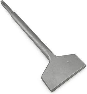 SPKLINE 3 Inch Wide Tile & Thinset Scaling Chisel SDS-Plus Shank 3 x 10 Thinset Scraper Wall and Floor Scraper Works with All Brands of SDS-Plus Rotary Hammers and Demolition Hammers
