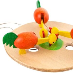 Alexander Taron 158-001 Dregeno Easter Ornaments - Pecking Chickens - 2" H x 5.5" W x 8" D, Brown