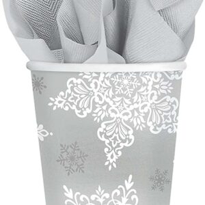 Amscan Shining Season Christmas Paper Cups For Party, 9 Oz, 50 Ct.
