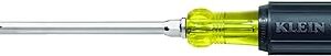 1/4 in. Keystone-Tip Flat Head Screwdriver with 4 in. Round Shank-Cushion Grip Handle