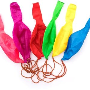 30-Pack Neon Punch Balloons I Punch Balloons Party Favors for Kids I Heavy Duty Punching Balloons with Rubber Bands I Punching Balloons for Kids I Birthday Decorations Party Balloons Kids Outdoor Toys