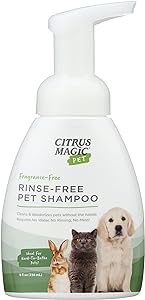 Citrus Magic Pet Rinse-Free Pet Shampoo 8-Fluid Ounce