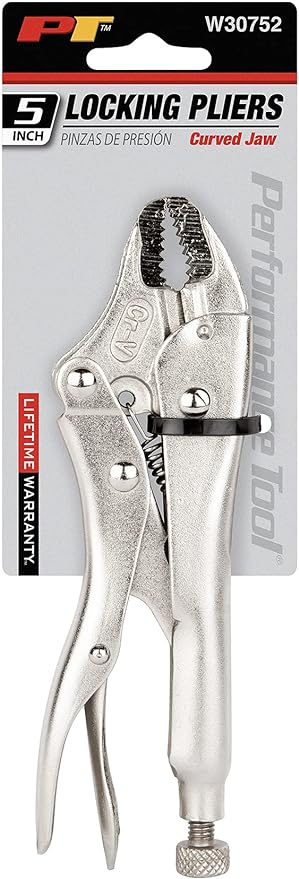 Performance Tool W30752 5 Curved Jaw Locking Pliers
