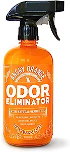 ANGRY ORANGE Pet Odor Eliminator for Strong Odor - Citrus Deodorizer for Strong Dog or Cat Pee Smells on Carpet Furniture & Indoor Outdoor Floors - 24 Fluid Ounces - Puppy Supplies