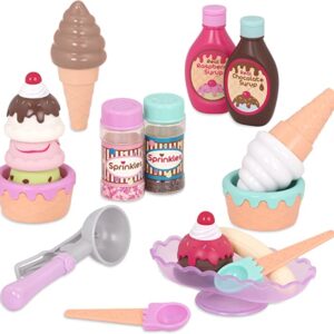 Battat – Toy Food – Ice Cream Set – Kitchen Accessories For Kids – Pretend Play – Ages 3 Years Old & Up – Sweet Treats Ice Cream Parlour