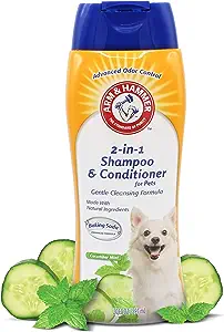 Arm & Hammer for Pets 2-in-1 Shampoo & Conditioner for Dogs| Cucumber Mint 20 Ounce