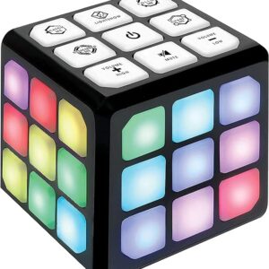 Winning Fingers Flashing Cube Electronic Memory & Brain Game | 4-in-1 Handheld Game for Kids | STEM Toy for Kids Boys and Girls | Fun Gift Toy for Kids Ages 6-12 Years Old