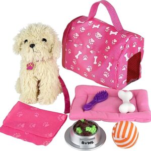 Click N' Play Toy Puppy Set for Kids, Toy Dog Bed - Little Girl Toys, Toys for 3+ Year Old Girls, Gifts for 3+ Year Old Girl, Gifts for 3 Year Old Girl, Toys for 3 Year Old Girls, Girl Toys Age 4-5