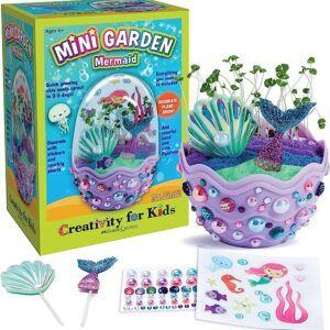 Creativity for Kids Mini Garden: Mermaid Terrarium - Mermaid Gifts for Girls and Boys, Arts and Crafts for Kids 6+